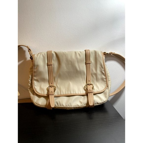 Cole Haan Beige Alexis Crossbody Tantivy Nylon Messenger Bag - Picture 8 of 8